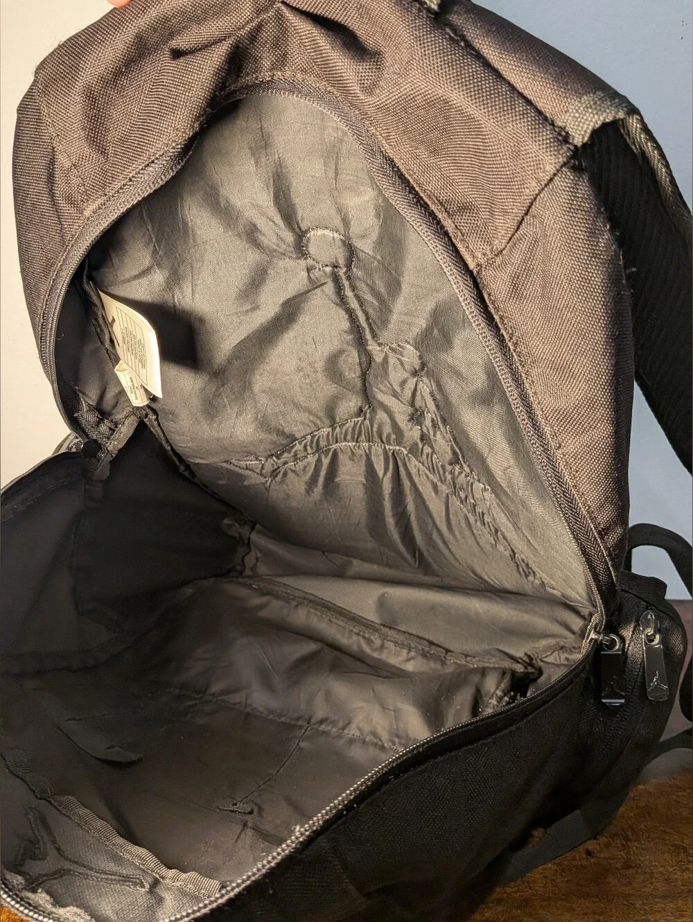 Michael Jordan Jumpman Multi-Compartment Backpack Black Diamond-Quilted Pattern